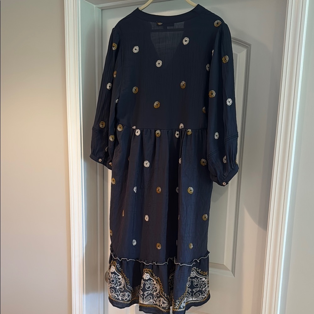 Figueroa & Flower Dress, navy, women’s size L - Picture 12 of 14